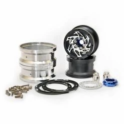 Hobao Dc-1 CNC Alum. Beadlock 1.9 Wheels Black (2)