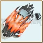 Hobao Hyper 9 Electric Printed Bodyshell - Orange